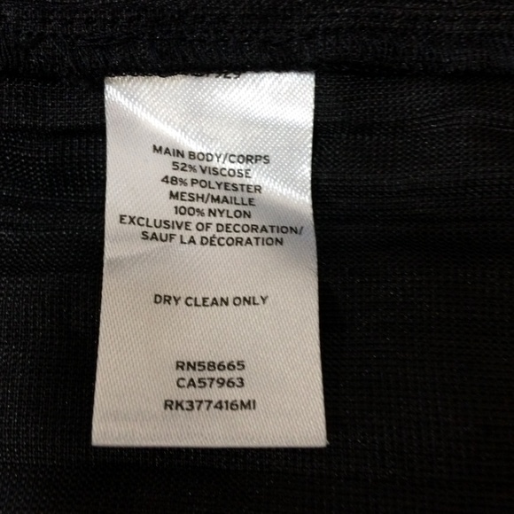 Melrose and Market Black Velvet Sheer Dot Blouse - Picture 6 of 6